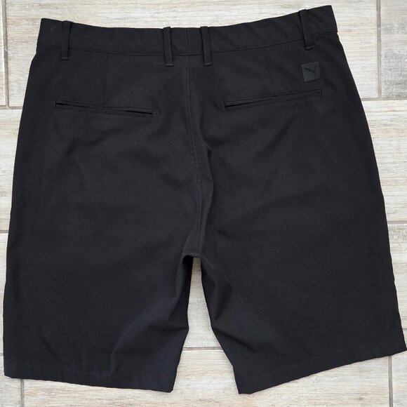 Puma Performance Stretch Golf Shorts Men's Black Grip Waistband Links Preppy 34 - Picture 2 of 7
